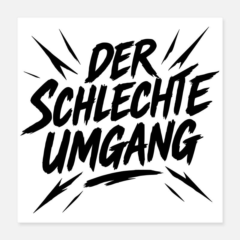 The Bad Handling - Funny Statement Poster 16" x 16" (40x40 cm)