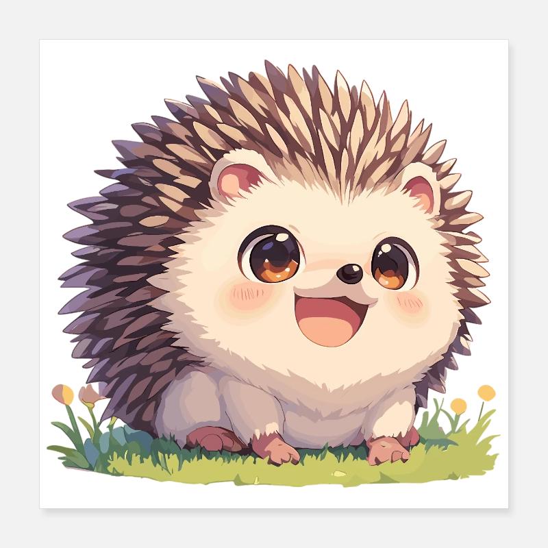 Igel Poster 40x40 cm