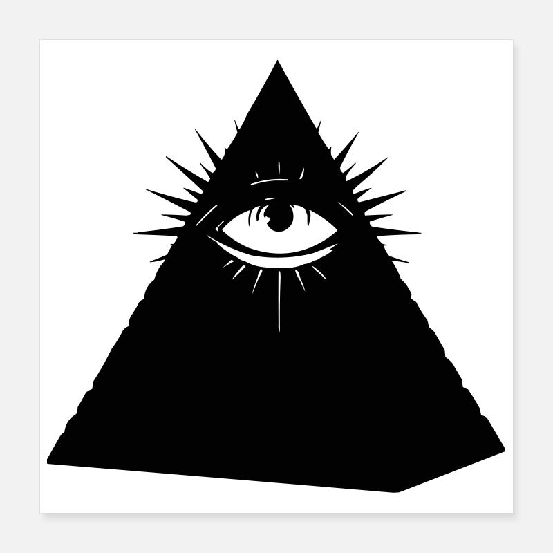 Pyramide des Illuminati Poster 40 x 40 cm