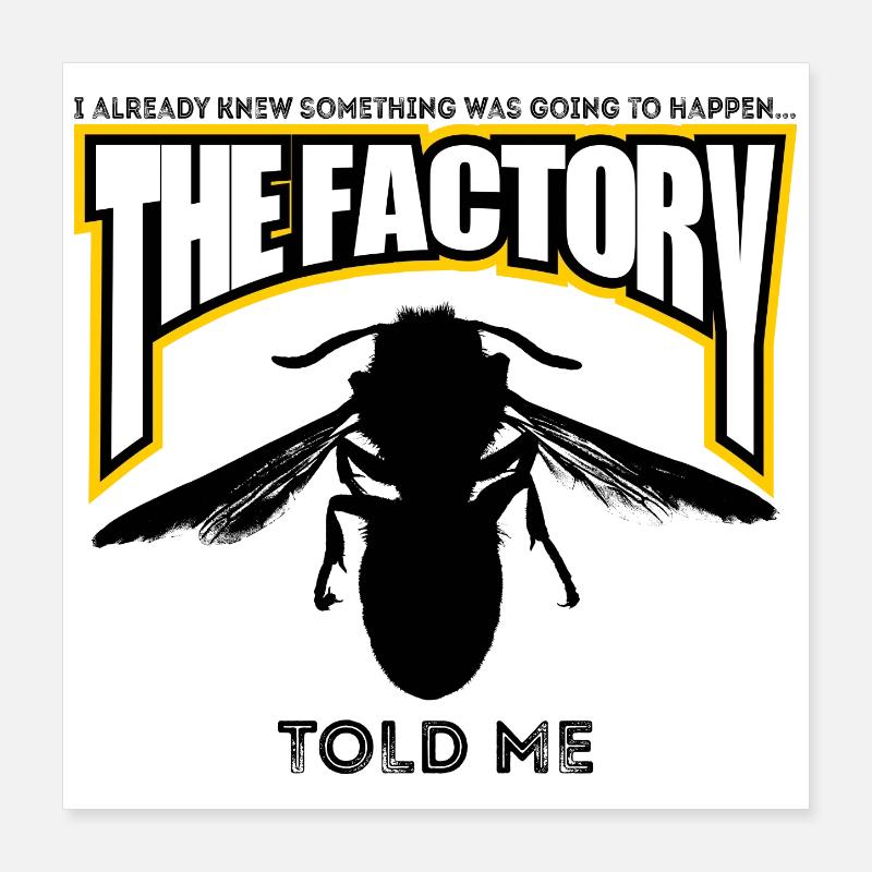 La fabrique de guêpes Poster 40 x 40 cm