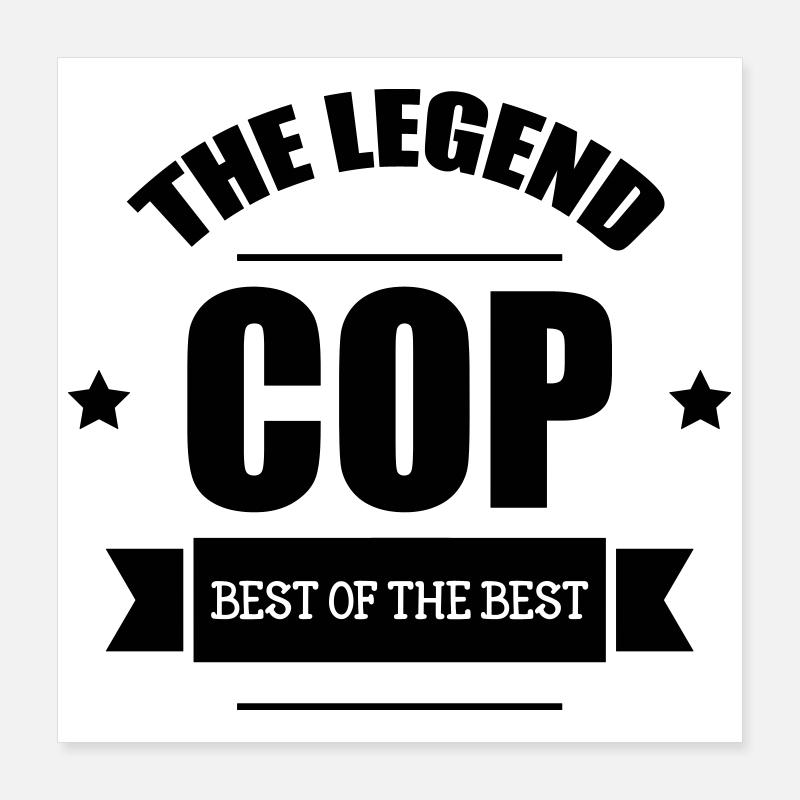 Police Poster 40 x 40 cm