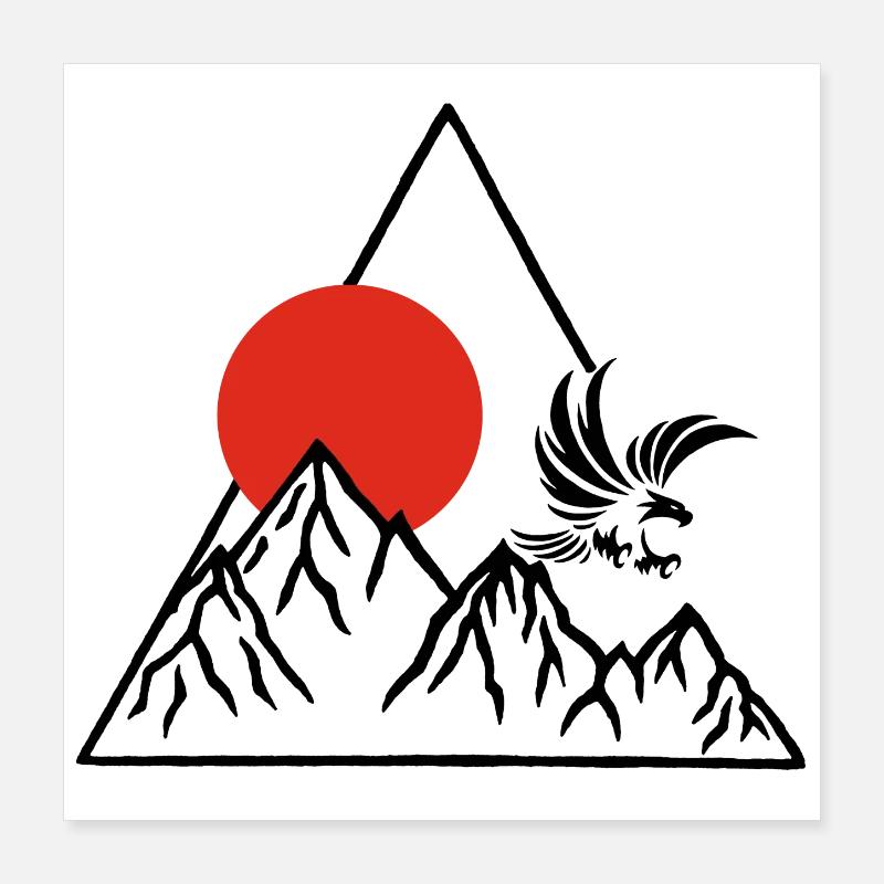 Verdens tag (sort) Poster 40x40 cm