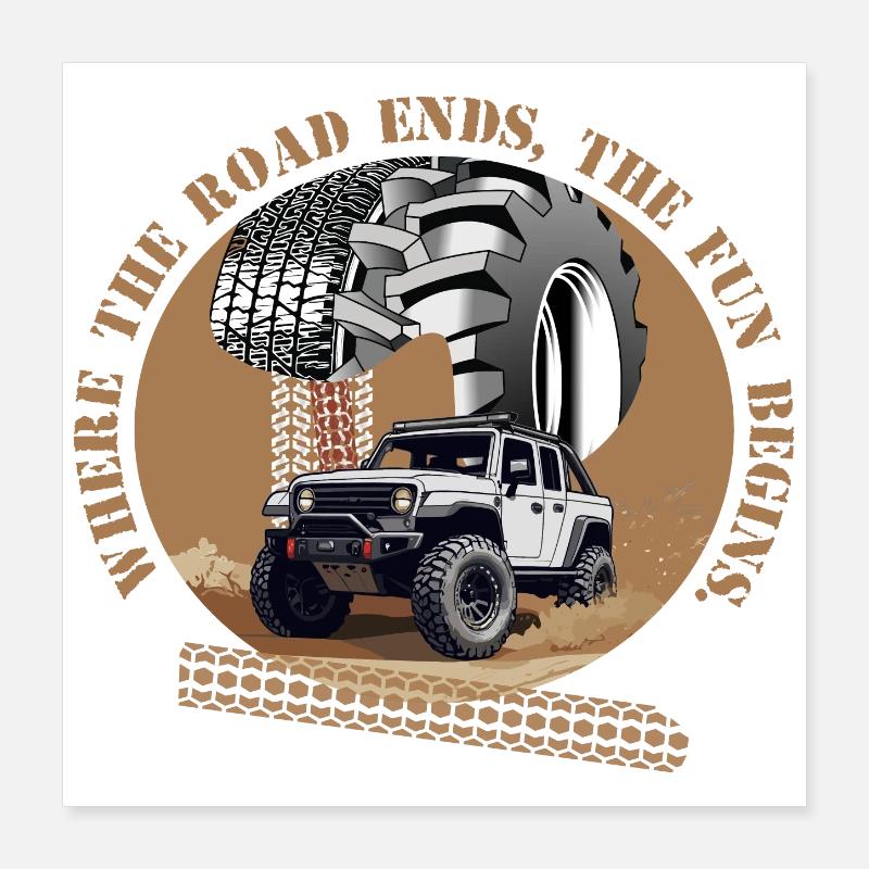 Conducteur tout-terrain Poster 40 x 40 cm