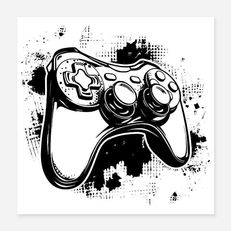 Spiel Controller Poster 40x40 cm