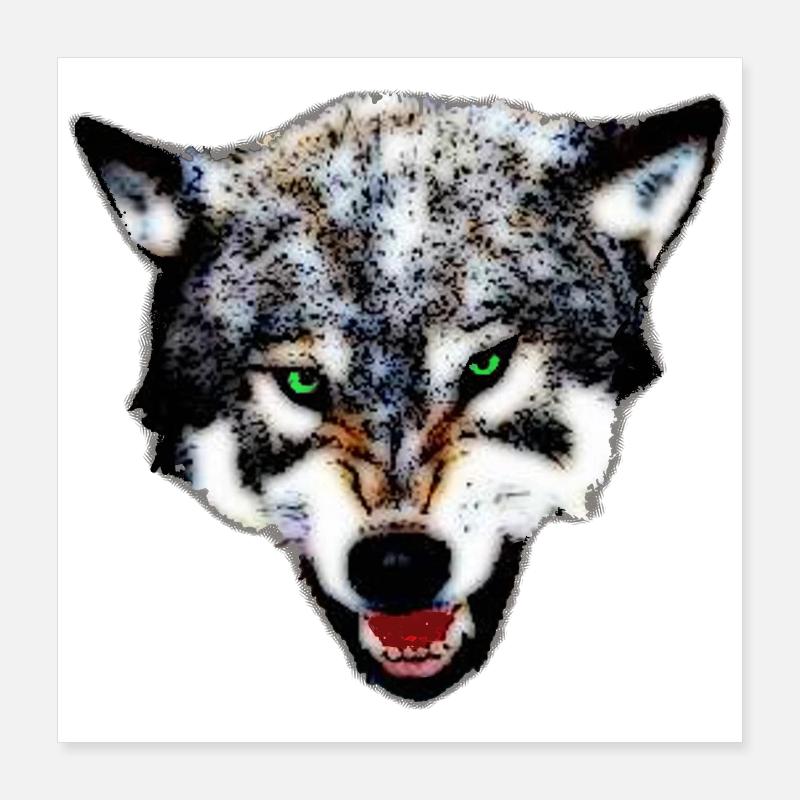 Loup Poster 40 x 40 cm