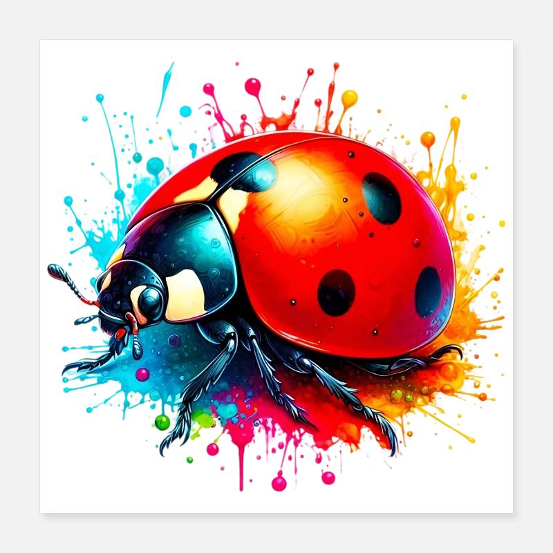 Ladybird Poster 16" x 16" (40x40 cm)