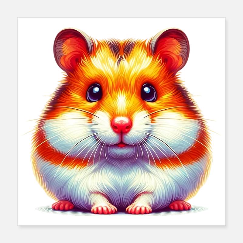 Hamster Poster 40 x 40 cm