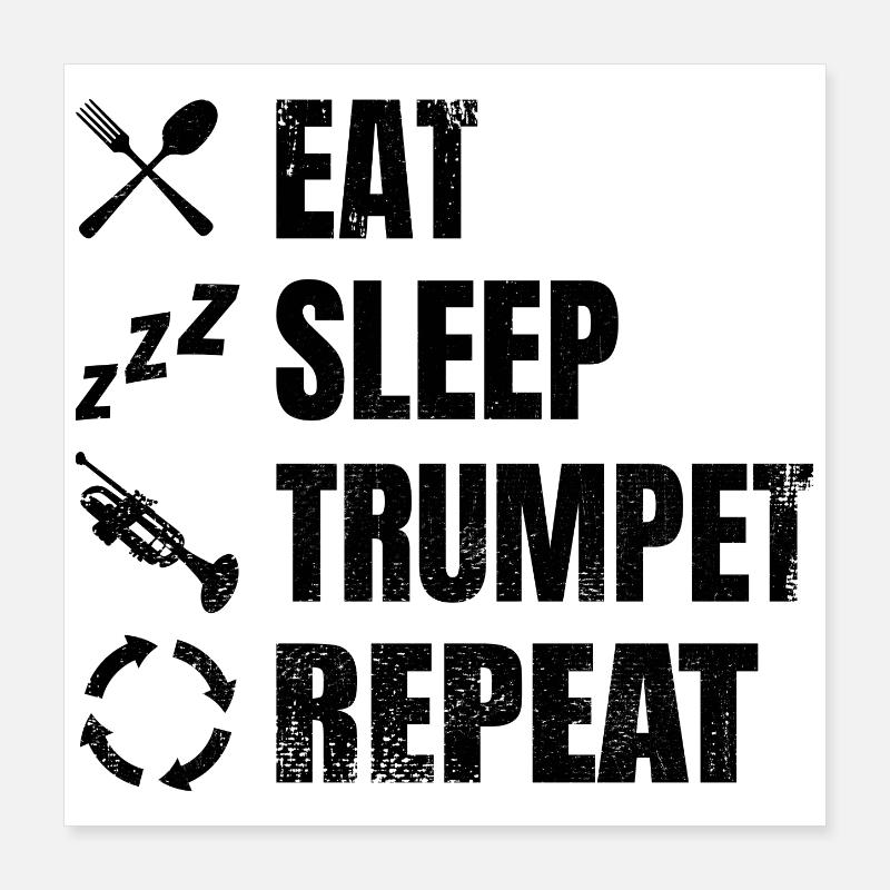 Trumpeter Routine Poster 16" x 16" (40x40 cm)