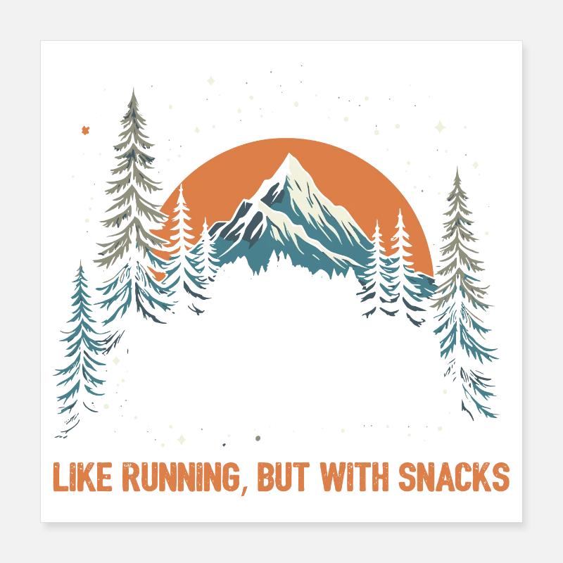 Ultra Running Poster 16" x 16" (40x40 cm)
