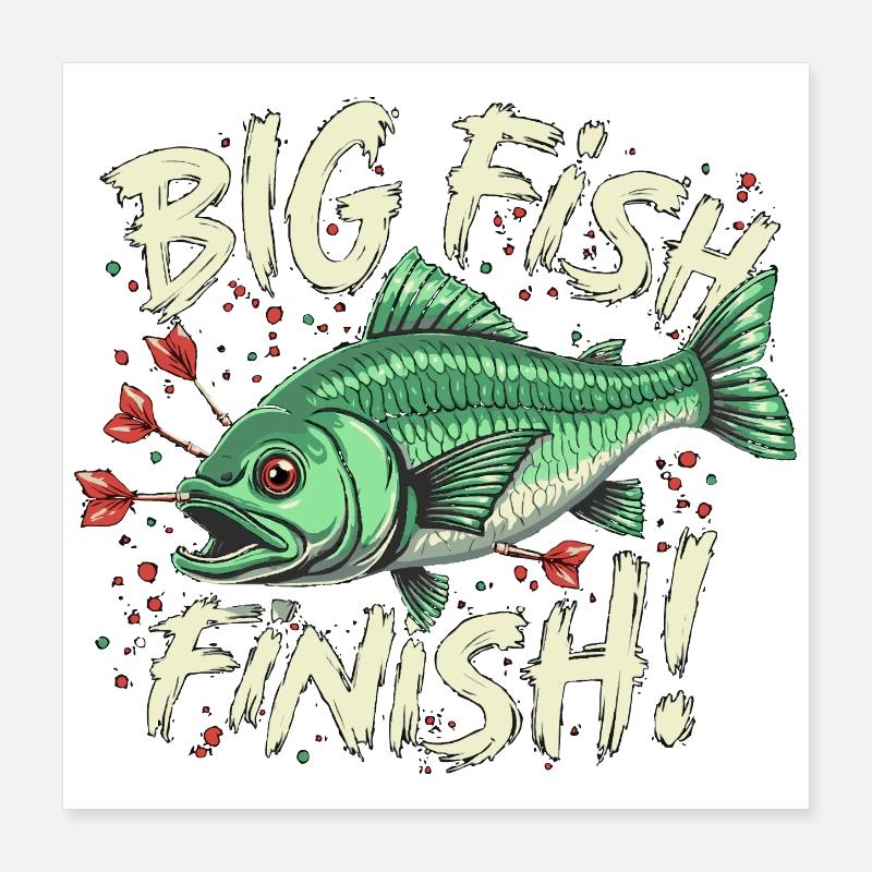 Fléchettes big fFinition poisson Fléchettes High Finish 170 Poster 40 x 40 cm