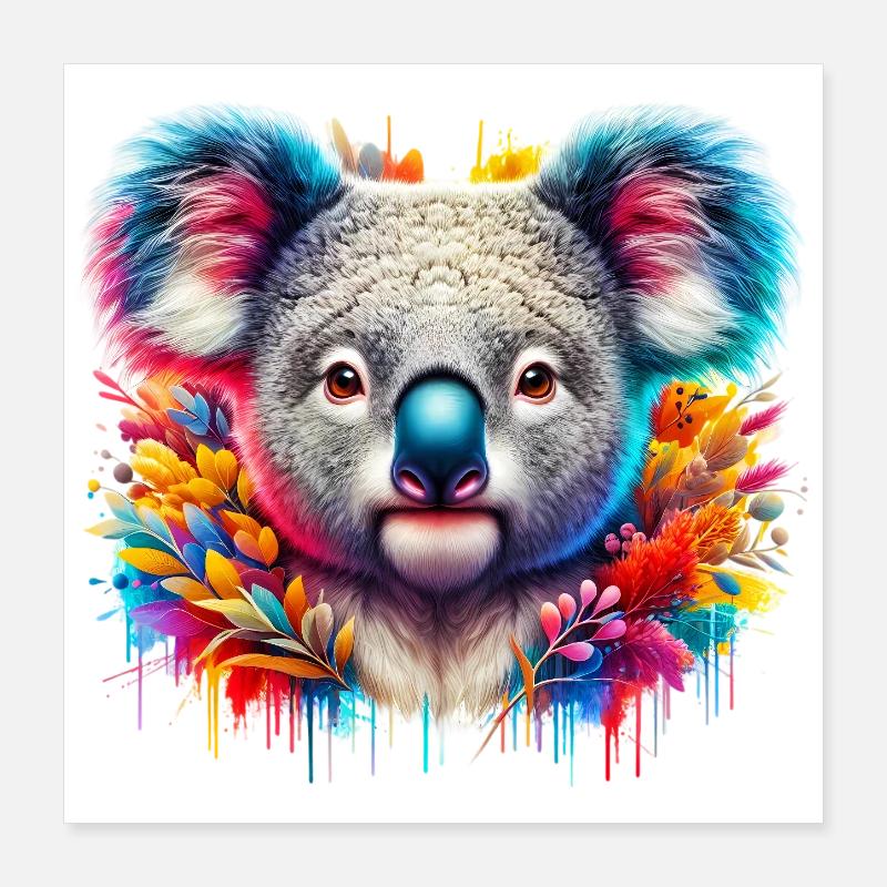 Koala Poster 16" x 16" (40x40 cm)