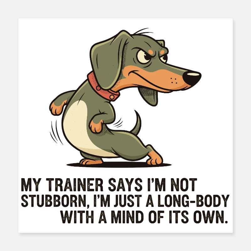 Corps long avec sa propre tête Poster 40 x 40 cm