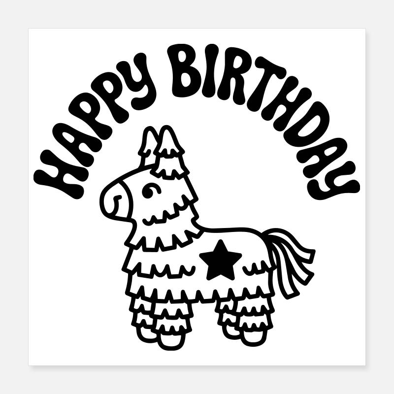 anniversaire Poster 40 x 40 cm