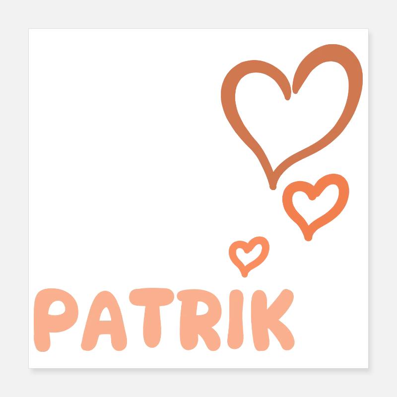 Nom Patrik Poster 40 x 40 cm