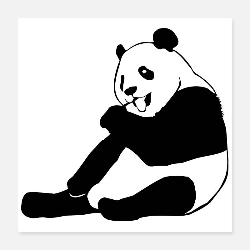 Panda Bear Poster 16" x 16" (40x40 cm)