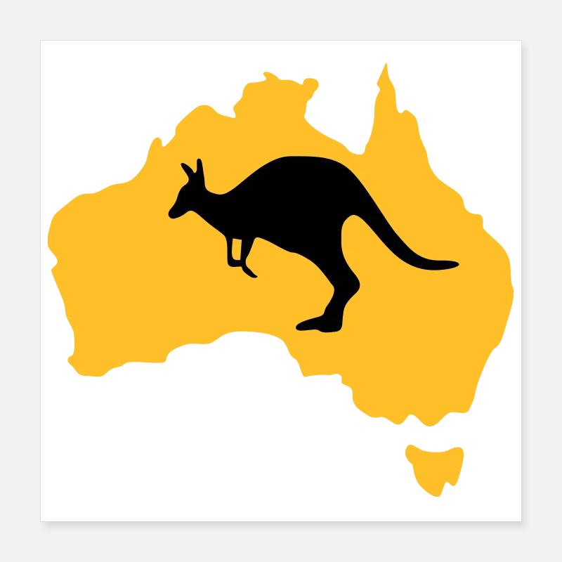 Australien Poster 40x40 cm