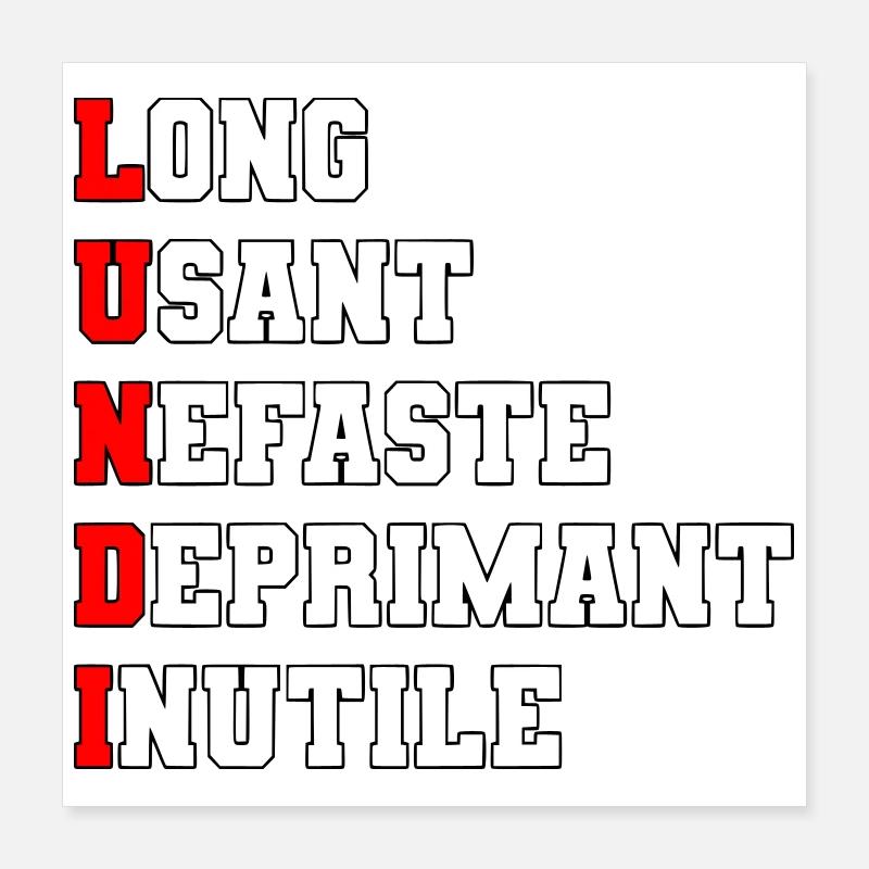 Montag Poster 40x40 cm