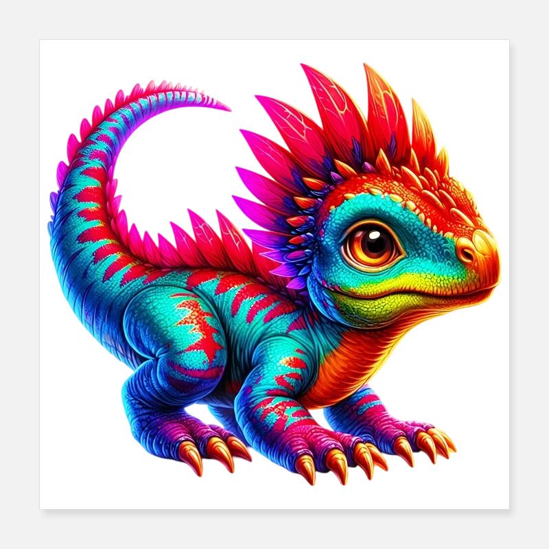 Dinosaurier Poster 40x40 cm