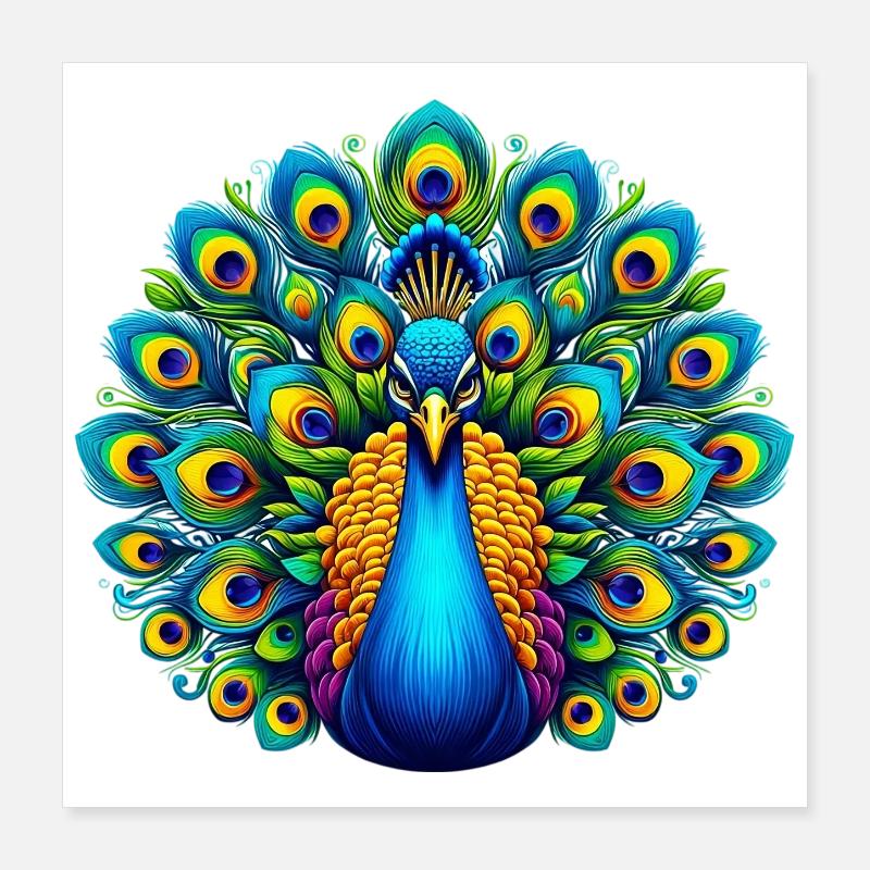 Paon Poster 40 x 40 cm