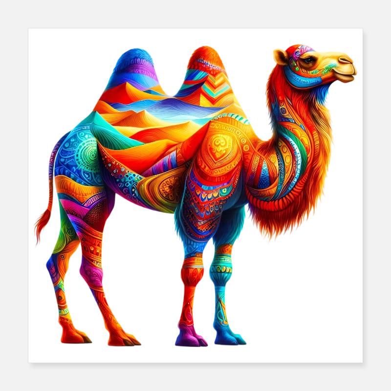 Kamel Poster 40x40 cm
