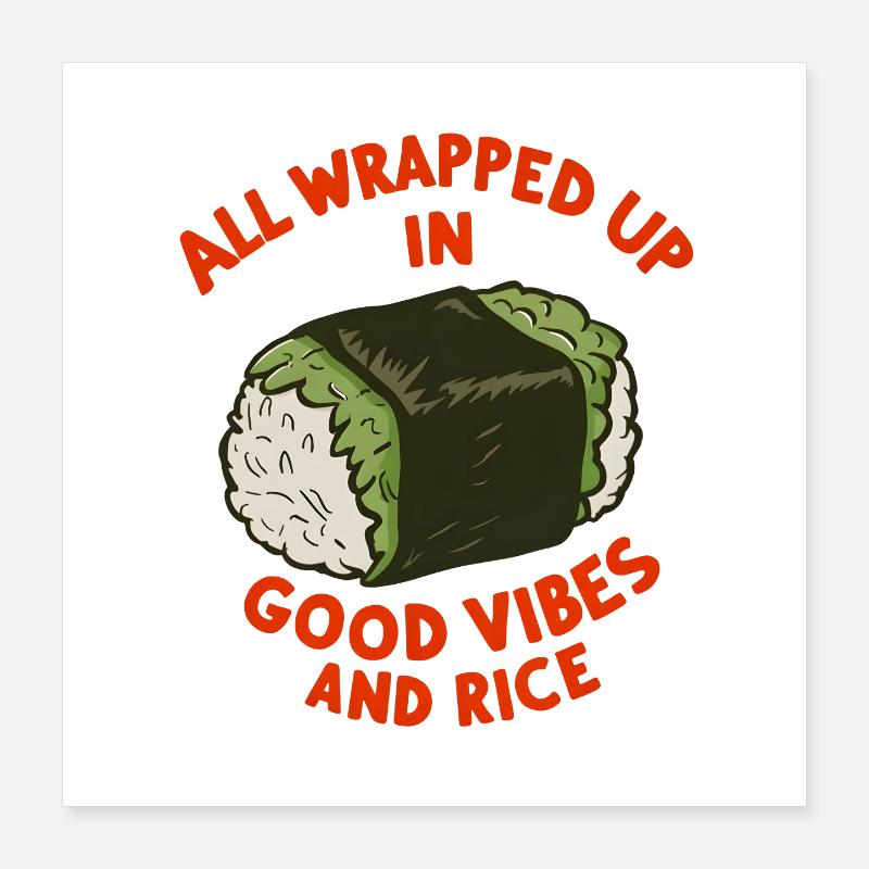 Wrapped Up in Poster 40x40 cm