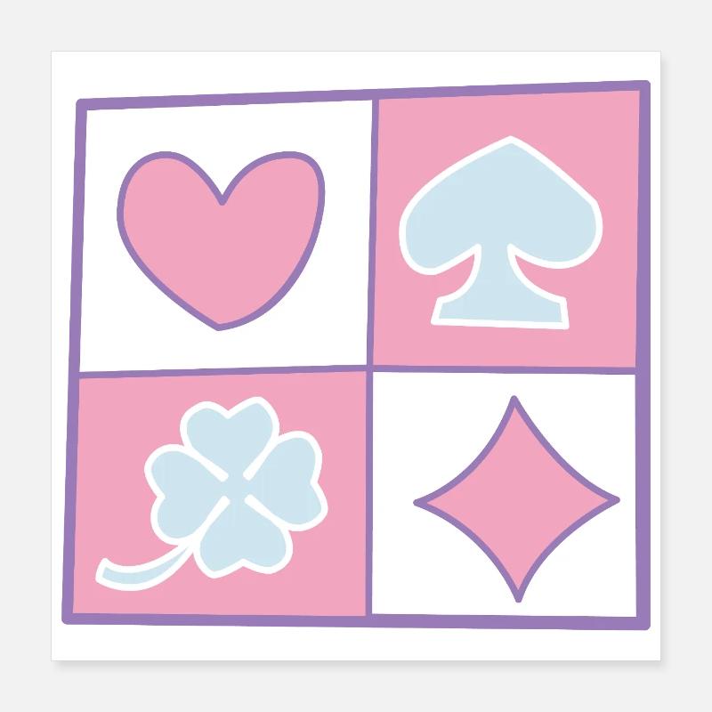 Damier par helfspawn Poster 40 x 40 cm