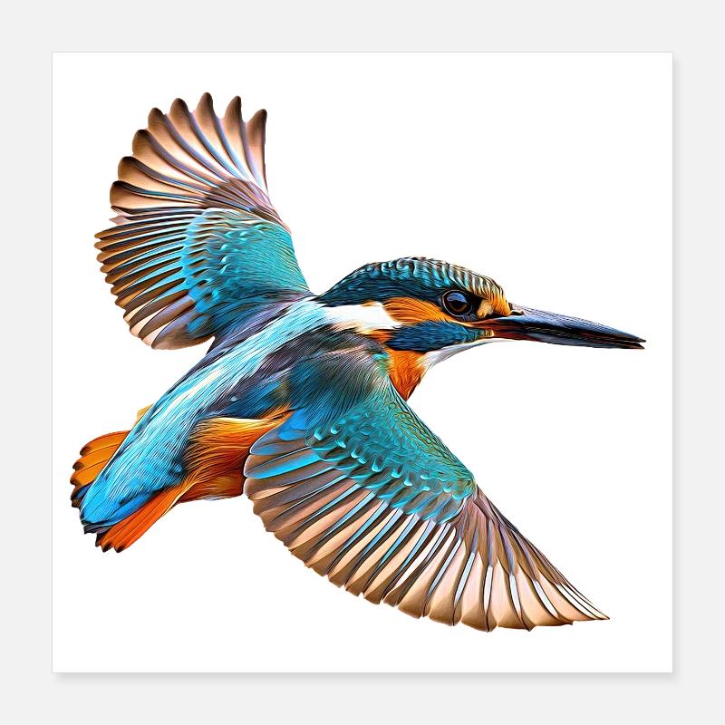 kingfishers Poster 16" x 16" (40x40 cm)