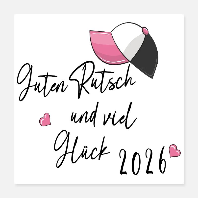Bonne Année Poster 40 x 40 cm