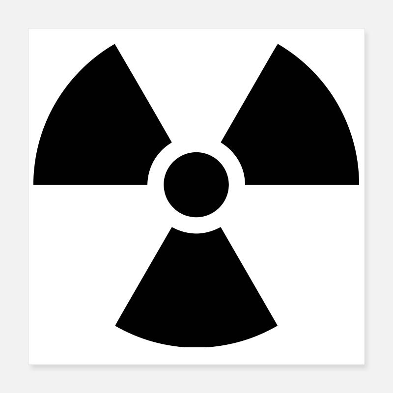 Atom Nuklear Poster 40x40 cm