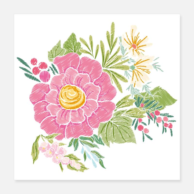 Flower image Poster 16" x 16" (40x40 cm)