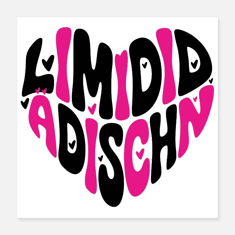 Limidid Ädischn - Limited Edition Poster 40x40 cm