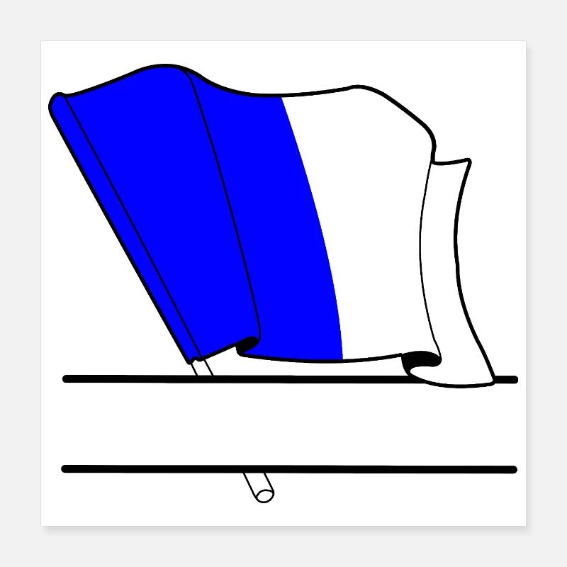 Drapeau Personnalisé de Spa Poster 40 x 40 cm