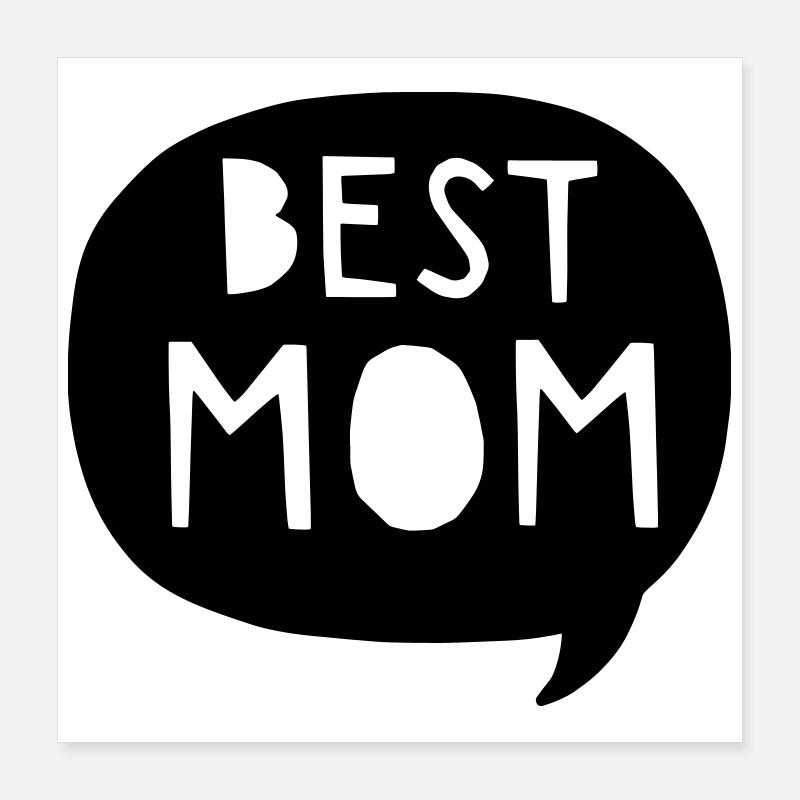 Beste Mama - Best Mom - Mommy - Mutti - Muttertag Poster 40x40 cm