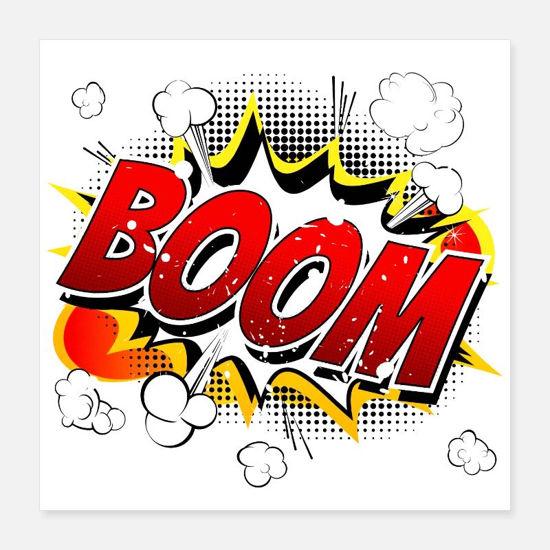 Boom Comic Graphic Poster 40 x 40 cm