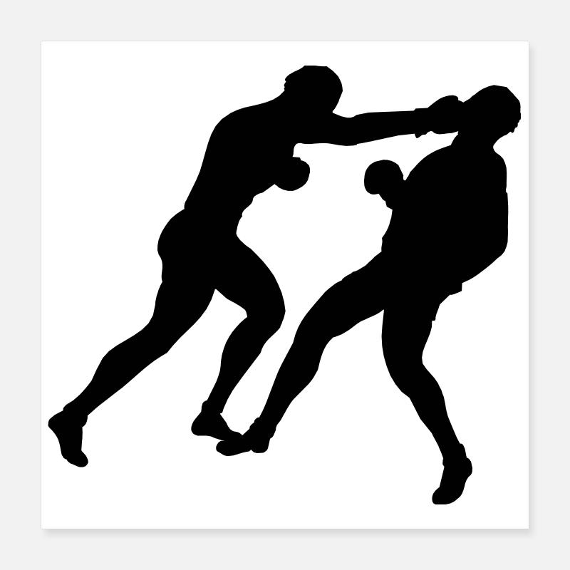 Boxing boxing Poster 16" x 16" (40x40 cm)