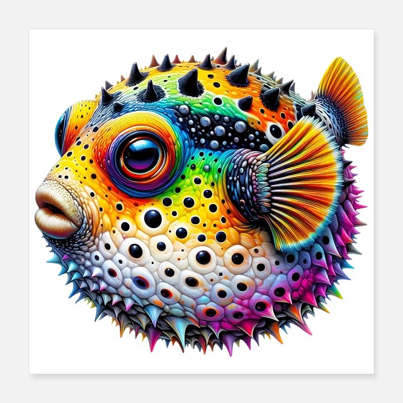 Blowfish Poster 40 x 40 cm