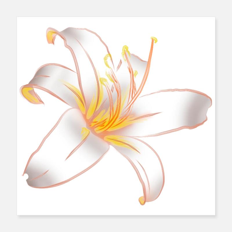 LYS BLANC Lys Blanc Magique Poster 40 x 40 cm
