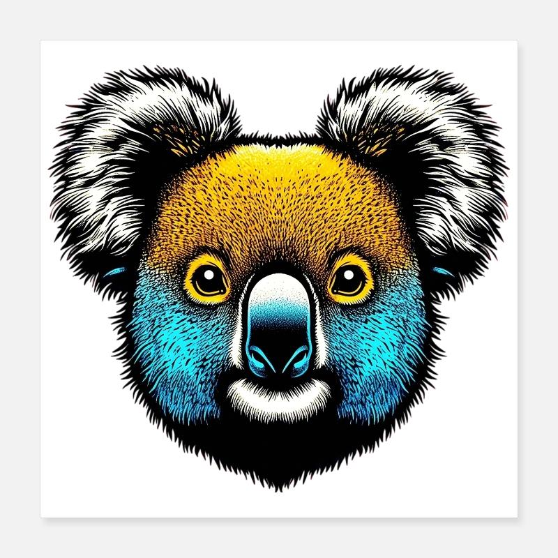 Koala Poster 16" x 16" (40x40 cm)