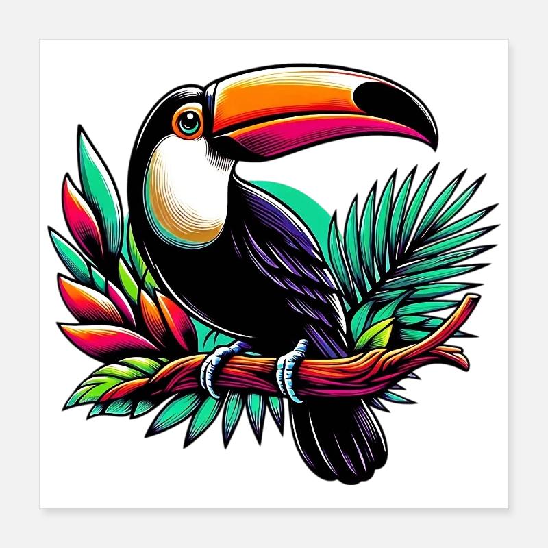 Tukan Poster 40x40 cm