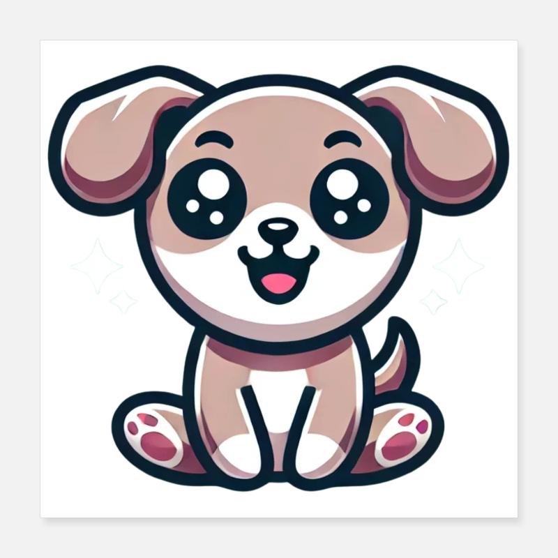cute dog Poster 40 x 40 cm