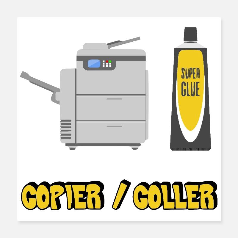Copier coller Poster 40 x 40 cm