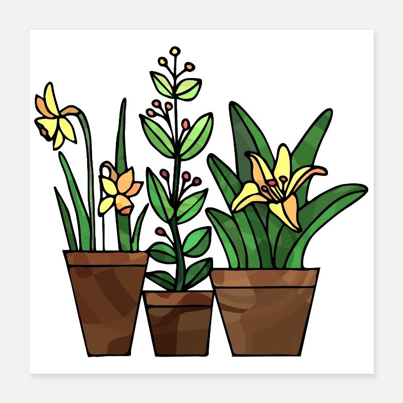 Fleur Poster 40 x 40 cm