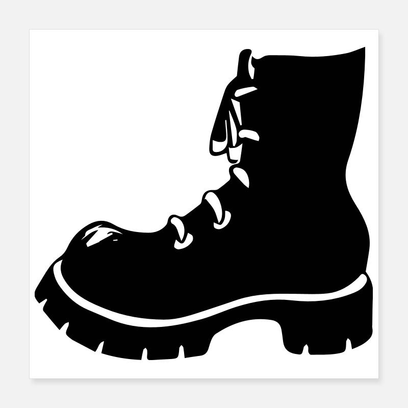 Bottes Punk Chaussures Poster 40 x 40 cm