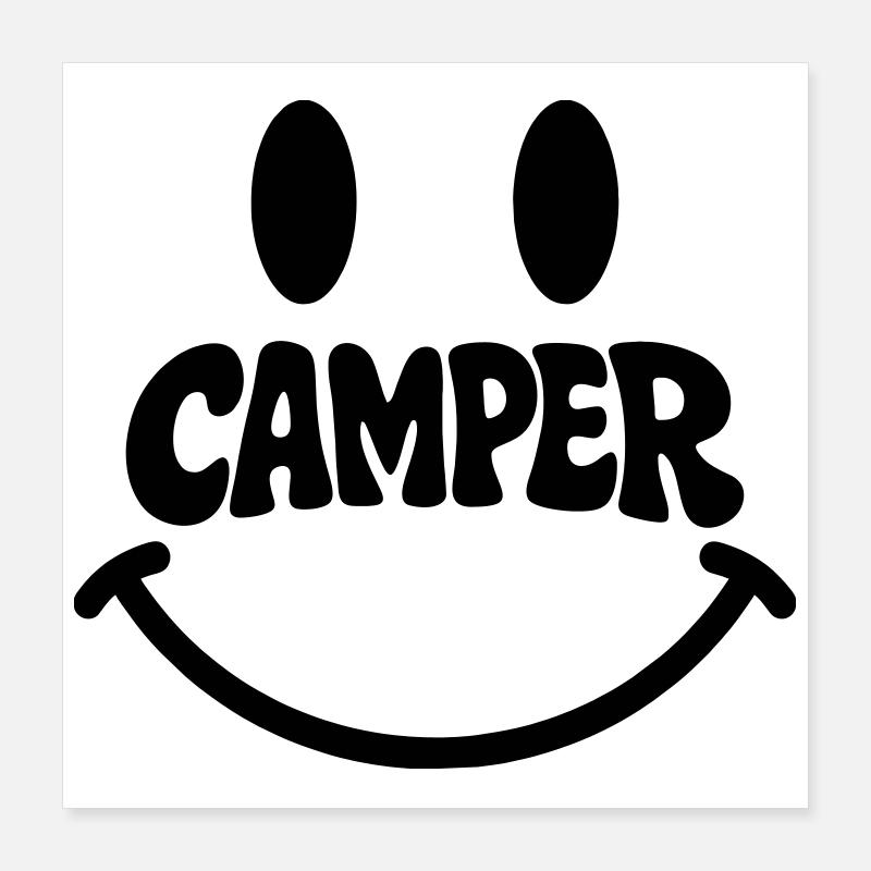 Camper Poster 16" x 16" (40x40 cm)