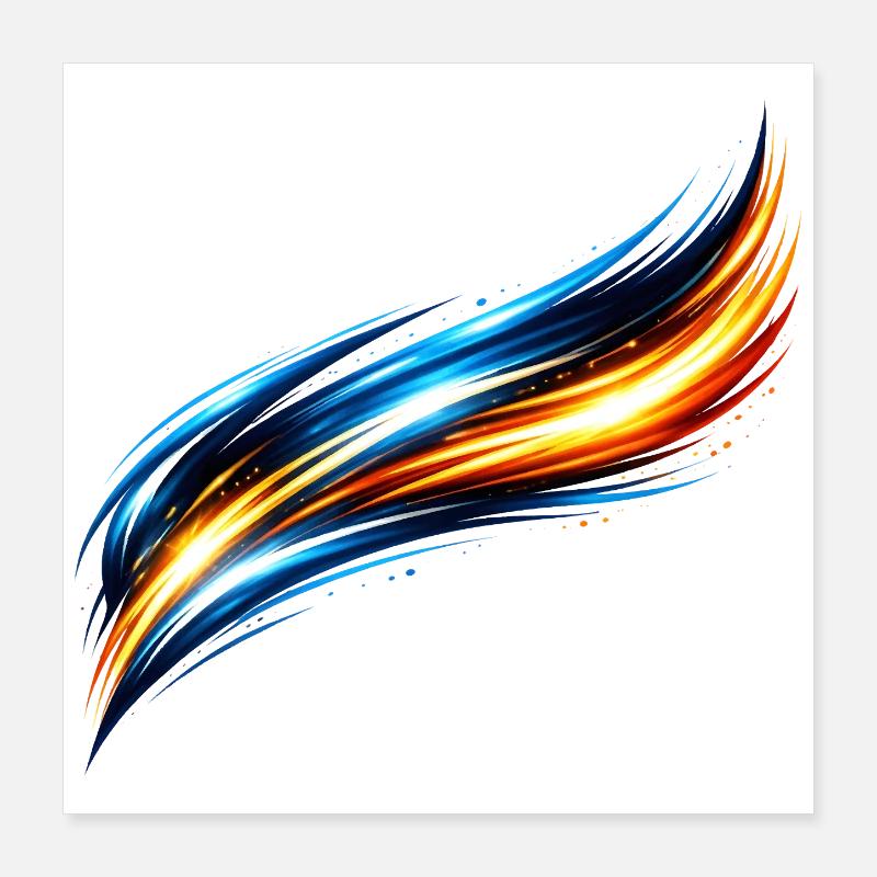 Sporty jersey design Dynamic effect Poster 16" x 16" (40x40 cm)