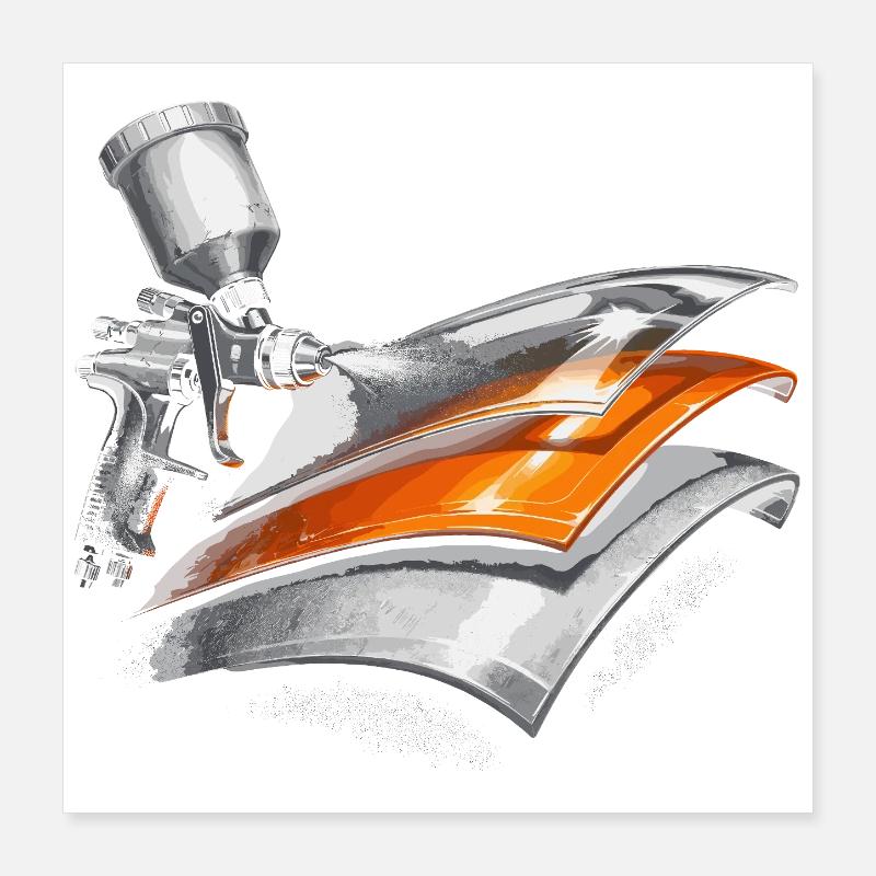 Vehicle Painter Car Painter Painter Poster 16" x 16" (40x40 cm)