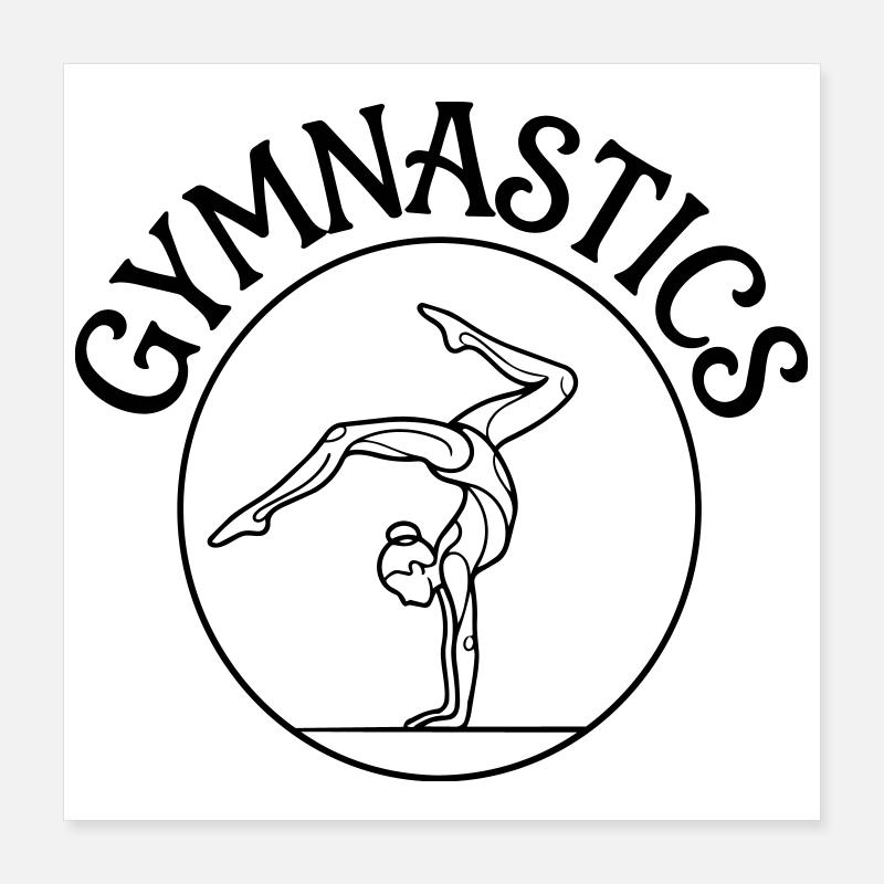 gymnastics Poster 16" x 16" (40x40 cm)