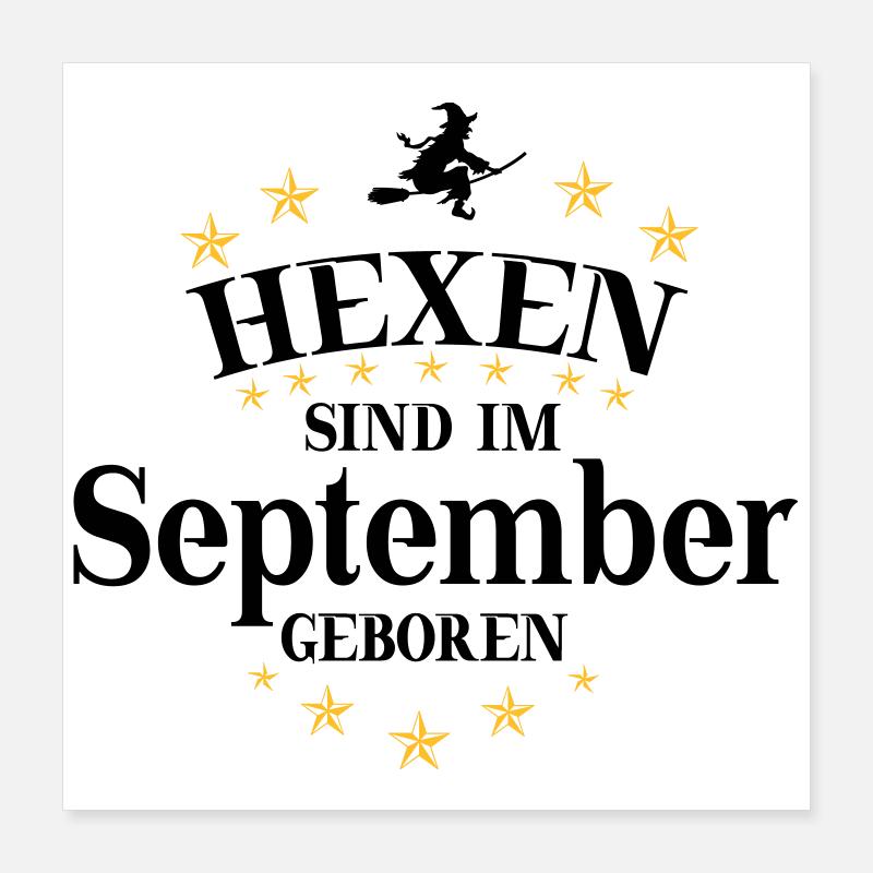 Hexen September Poster 40x40 cm