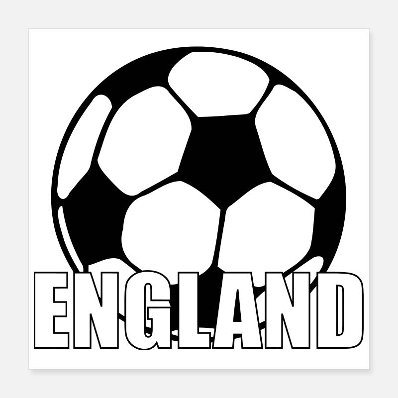 England Poster 40x40 cm