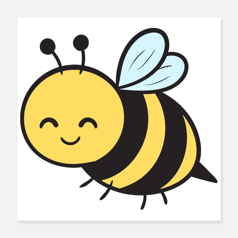 Abeilles Poster 40 x 40 cm